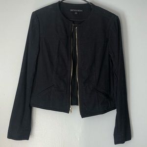 Navy blue tweed jacket